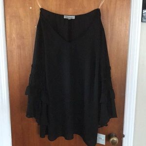 Meera lane black blouse NWT